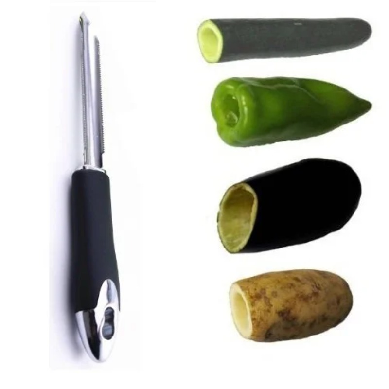 Apple Corer Slicer - Портативный кухонный гаджет из нержавеющей стали: