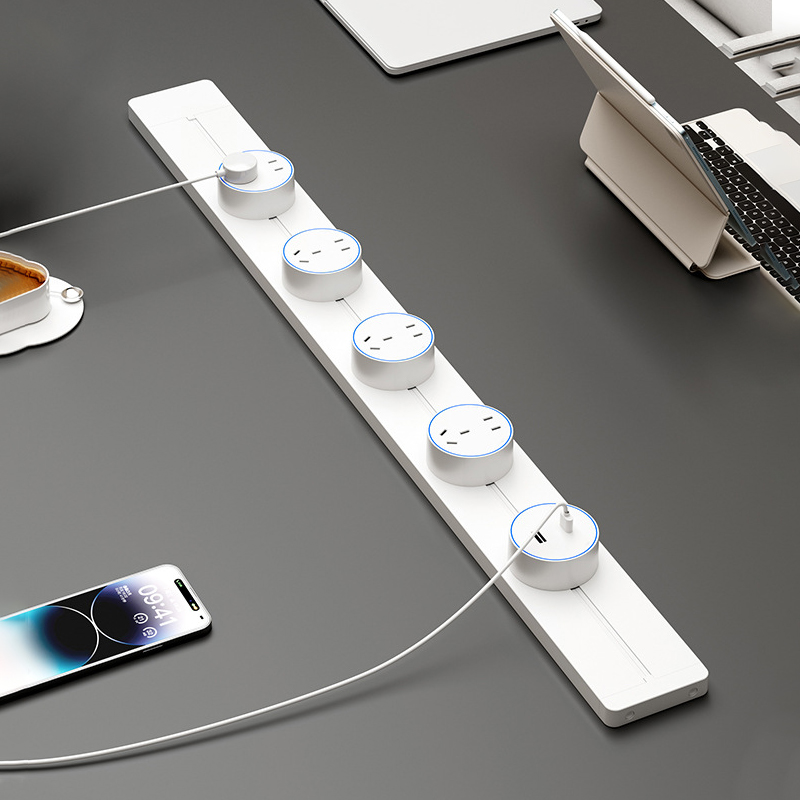 Kitchen Gadgets Electric - Передвижная розетка-трек с несколькими разъемами, безопасный