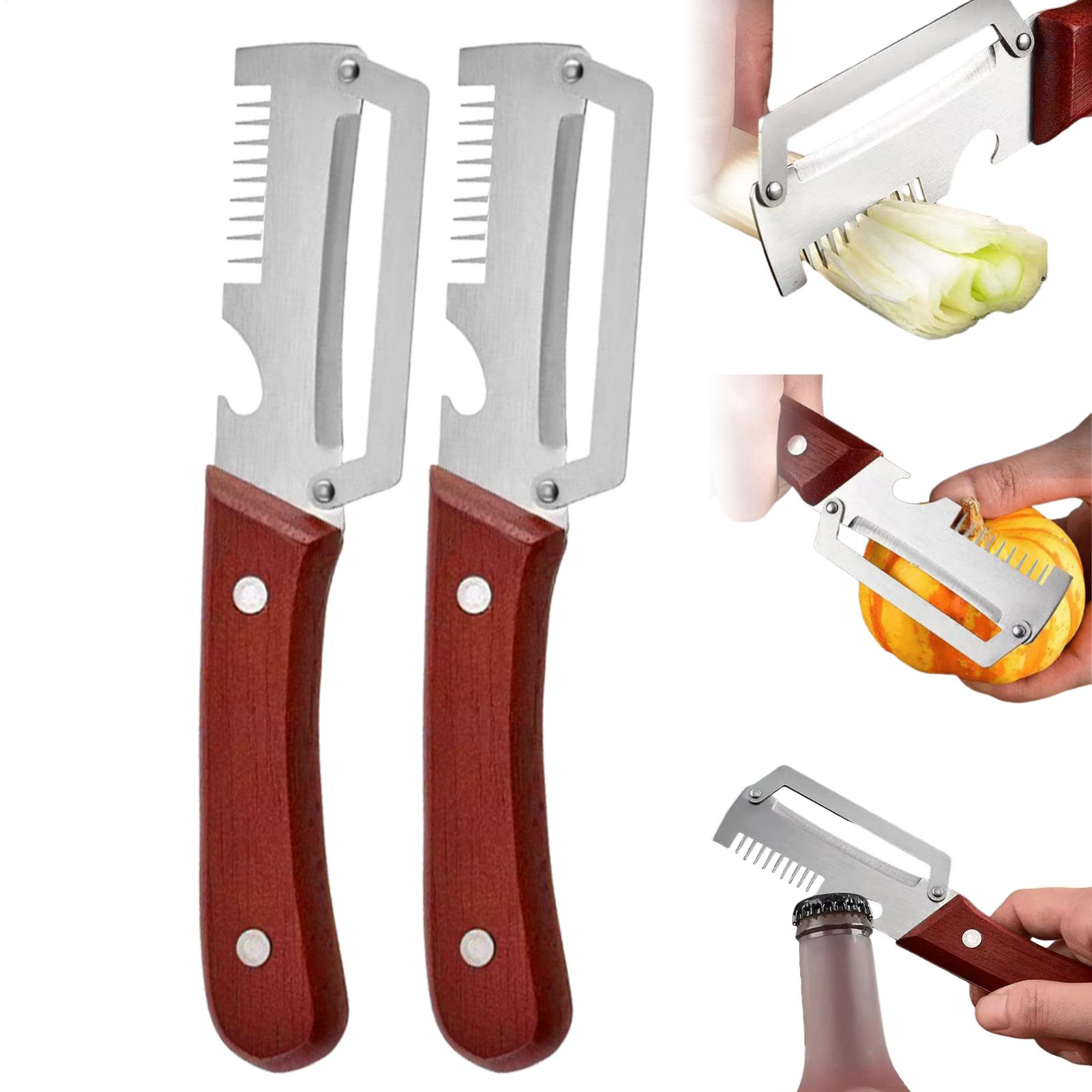 Kitchen Gadgets For Chefs - Овощечистка 3 в 1 с деревянной