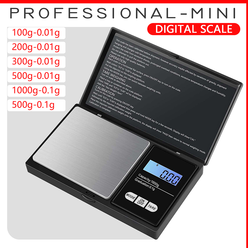 Kitchen Gadgets Gold - Мини-весы для ювелирных изделий 0,01 г,