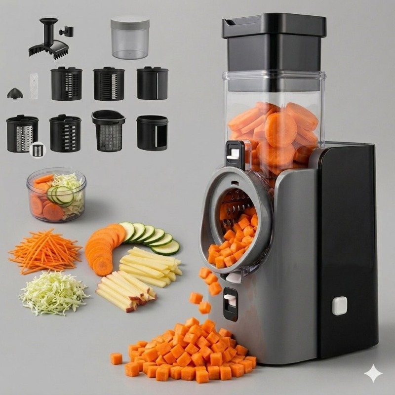 Kitchen Gadgets Electric - Электрическая овощерезка 220В, многофункциональная бытовая машина