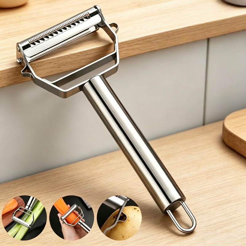 Kitchen Gadgets Peeler - Многофункциональная кухонная овощечистка-шинковка из нержавеющей стали