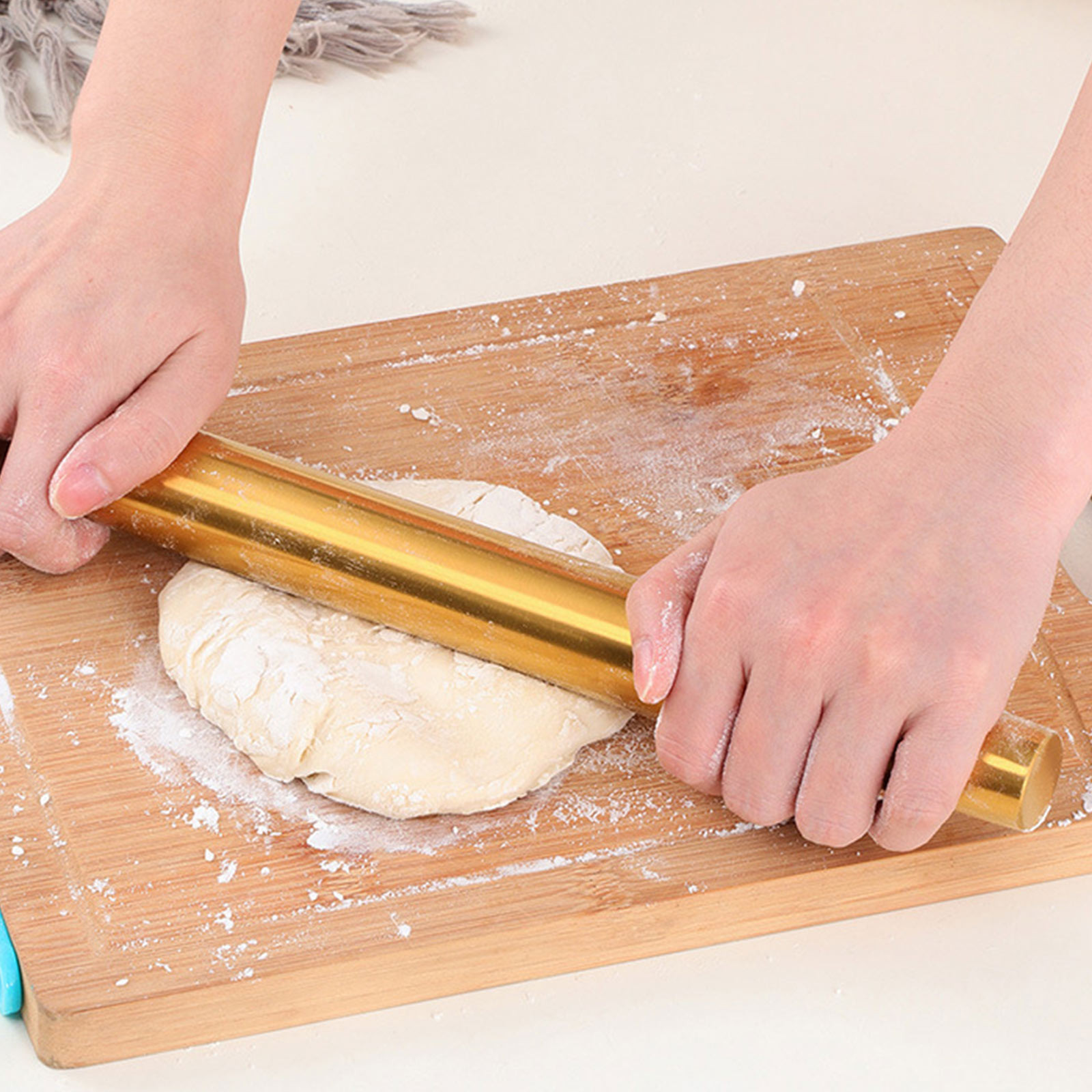 Kitchen Gadgets Gold - Золотая скалка для выпечки, инструмент для