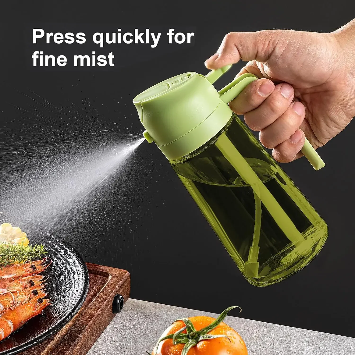 2в1 черный стеклянный распылит – обзор и цена Kitchen Gadgets Oil Spray