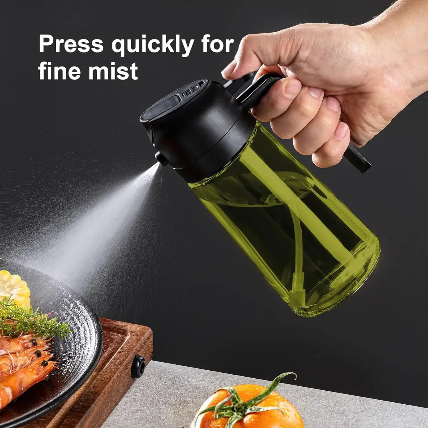 2в1 черный стеклянный распылит – обзор и цена Kitchen Gadgets Oil Spray