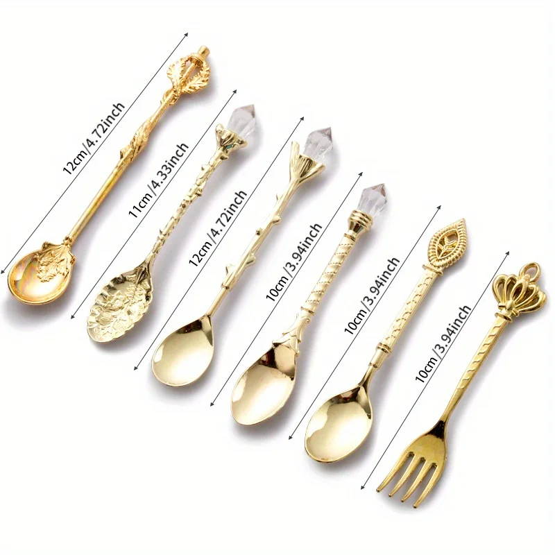 6 шт., винтажные ложки, вилка  – обзор и цена Kitchen Gadgets Gold