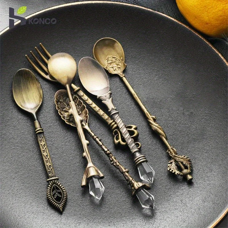 6 шт., винтажные ложки, вилка  – обзор и цена Kitchen Gadgets Gold